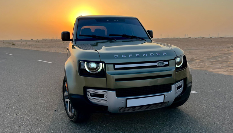 Rent Land Rover defender 2022 Dubai