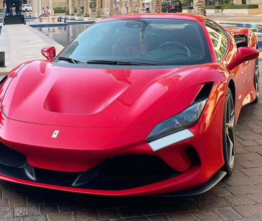 Rent Ferrari F8 tributo Dubai