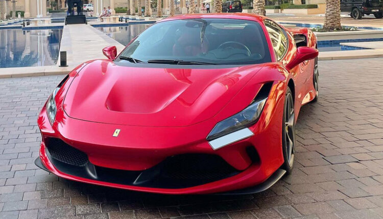 Rent Ferrari F8 tributo Dubai